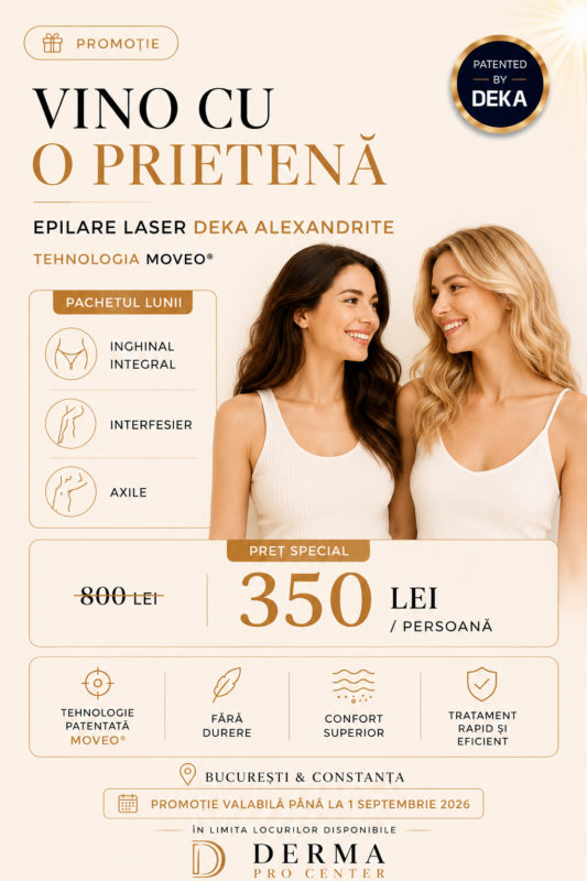 Epilare laser DEKA Alexandrite cu tehnologia MOVEO – ofertă promoțională Epilare laser DEKA Alexandrite cu tehnologia MOVEO – ofertă promoțională