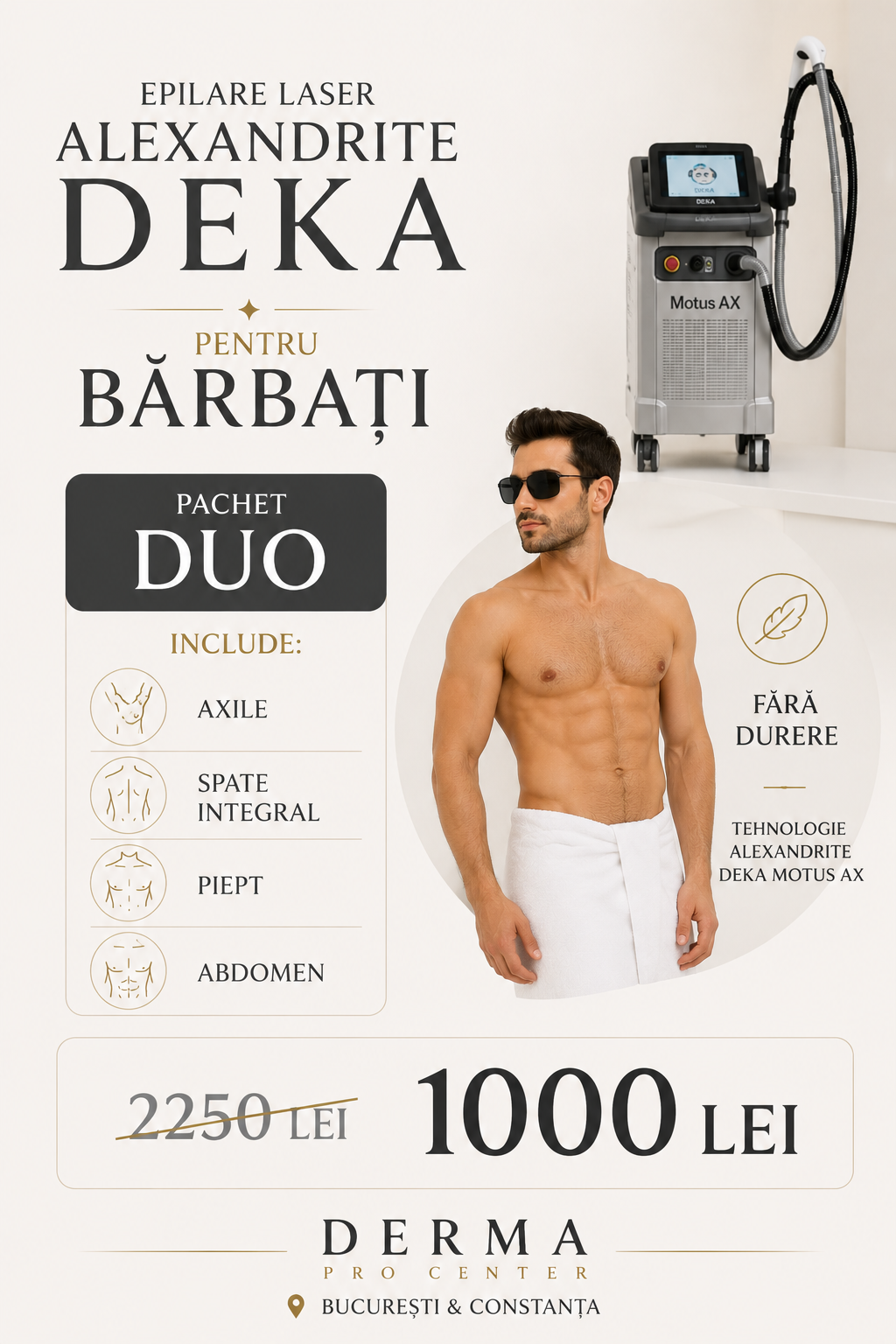 epilare laser fara durere