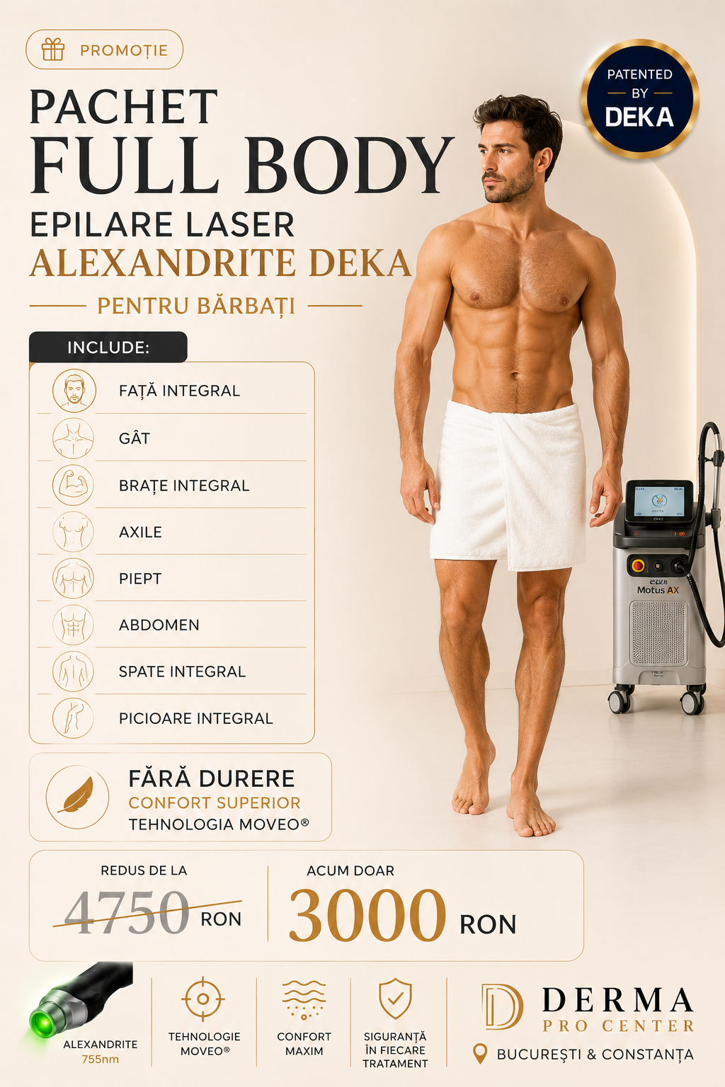 full body epilare laser